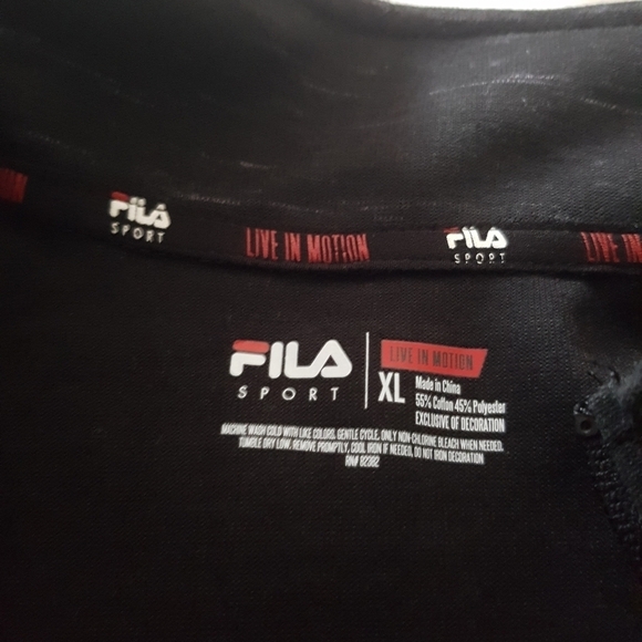 Fila men's XL pullover shirt jacket - Picture 4 of 5